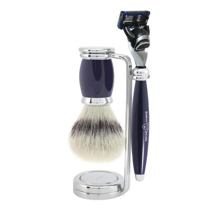 Edwin Jagger Gillette® Fusion® ProGlide® Razor Shaving Set Bulbous Blue 3pc