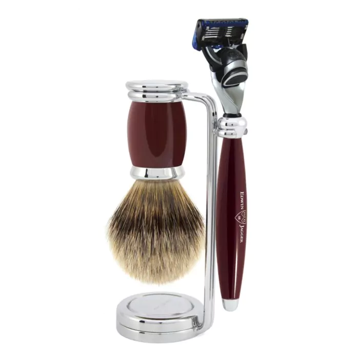 Edwin Jagger Gillette® Fusion® ProGlide® Razor Shaving Set Bulbous Red 3pc