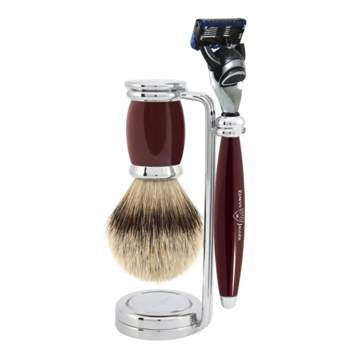 Edwin Jagger Gillette® Fusion® ProGlide® Razor Shaving Set Bulbous Red 3pc