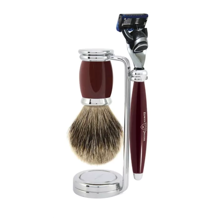 Edwin Jagger Gillette® Fusion® ProGlide® Razor Shaving Set Bulbous Red 3pc
