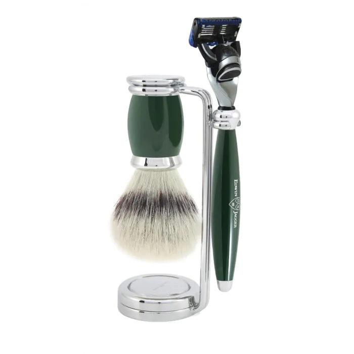 Edwin Jagger Gillette® Fusion® ProGlide® Razor Shaving Set Bulbous Green 3pc
