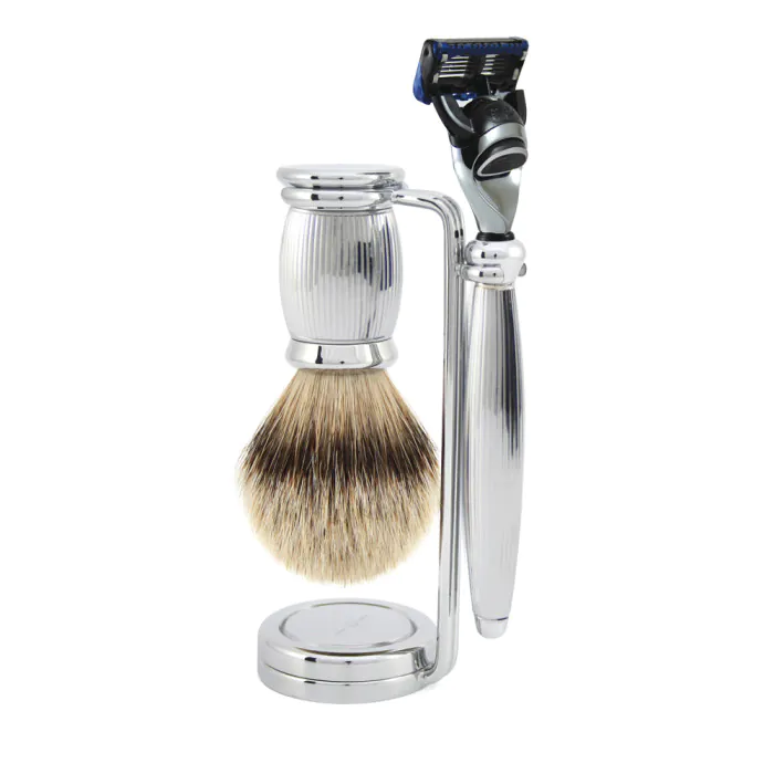 Edwin Jagger Gillette® Fusion® ProGlide® Razor Shaving Set Bulbous Lined 3pc