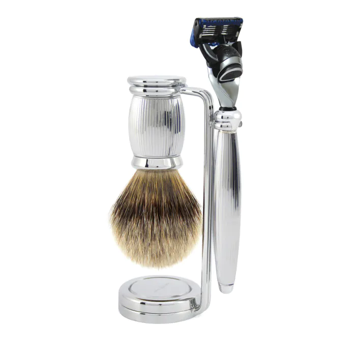 Edwin Jagger Gillette® Fusion® ProGlide® Razor Shaving Set Bulbous Lined 3pc