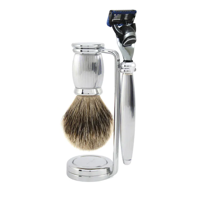 Edwin Jagger Gillette® Fusion® ProGlide® Razor Shaving Set Bulbous Lined 3pc