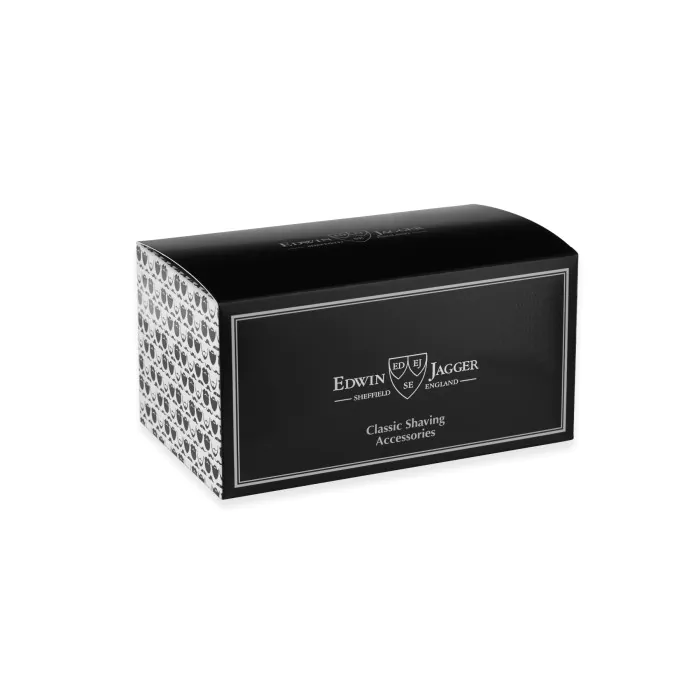 Edwin Jagger Gillette® Fusion® ProGlide® Razor Shaving Set Grey & Chrome 3pc (Black Synthetic)