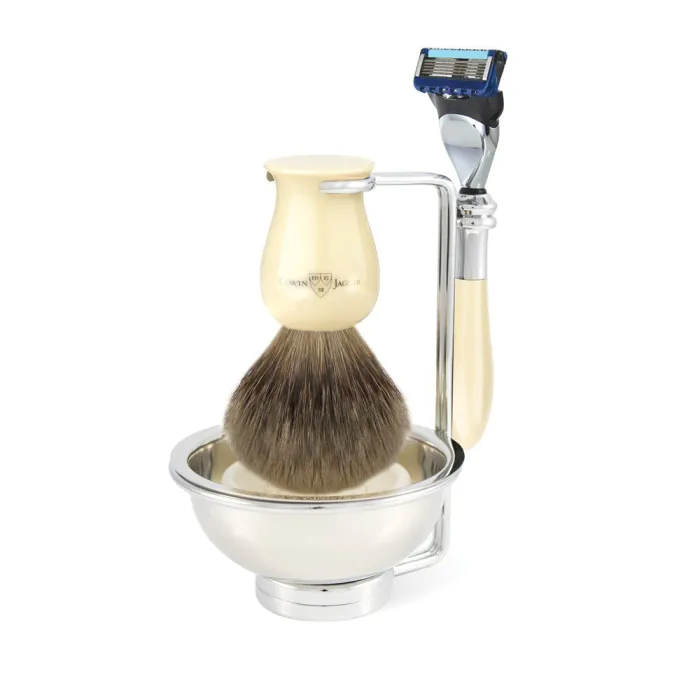 Edwin Jagger Gillette® Fusion® ProGlide® Razor Shaving Set Plaza Imitation Ivory 4pc