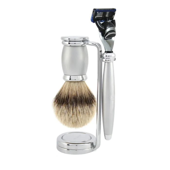 Edwin Jagger Gillette® Fusion® ProGlide® Razor Shaving Set Bulbous Satin 3pc