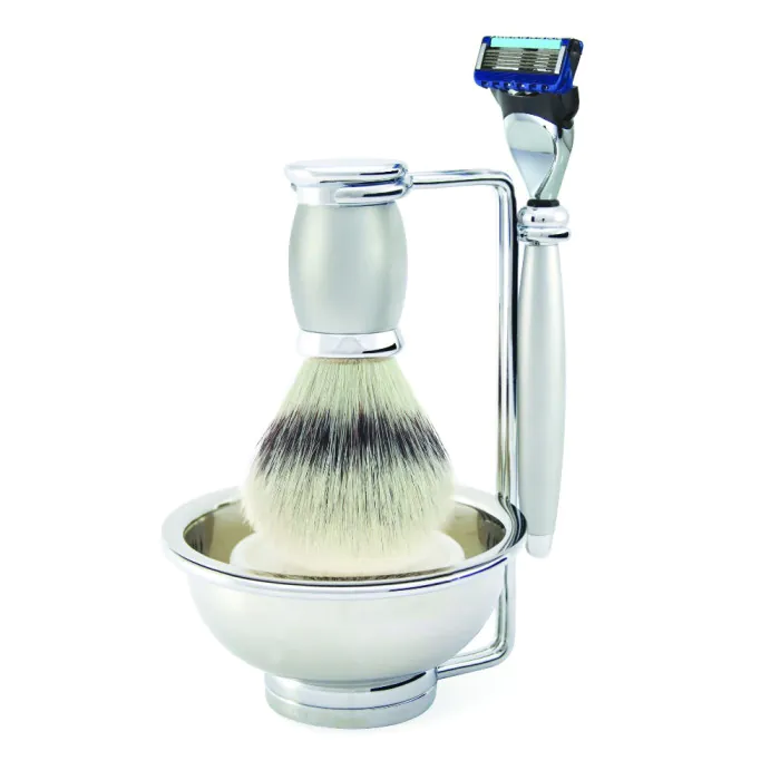 Edwin Jagger Gillette® Fusion® ProGlide® Razor Shaving Set Bulbous Satin 4pc