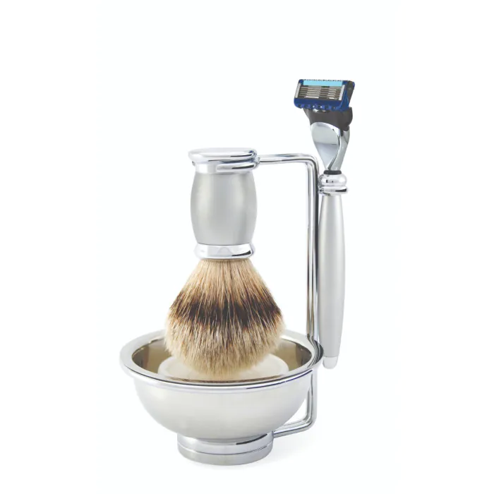 Edwin Jagger Gillette® Fusion® ProGlide® Razor Shaving Set Bulbous Satin 4pc