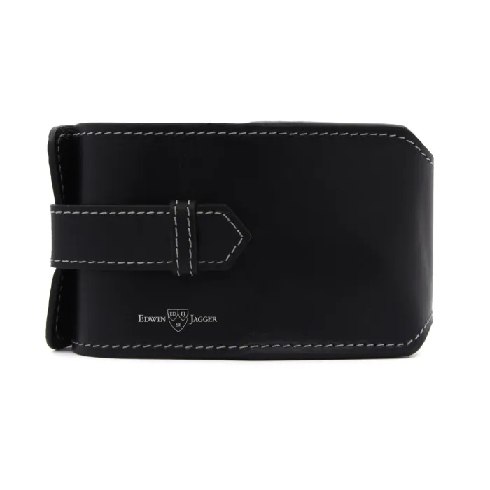 Edwin Jagger Gillette® Mach3® Leather Travel Kit — Black