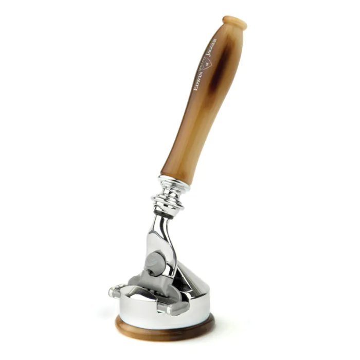 Edwin Jagger Gillette® Mach3® or Fusion® ProGlide® Razor Shaving Set Chatsworth Imitation Light Horn 2pc