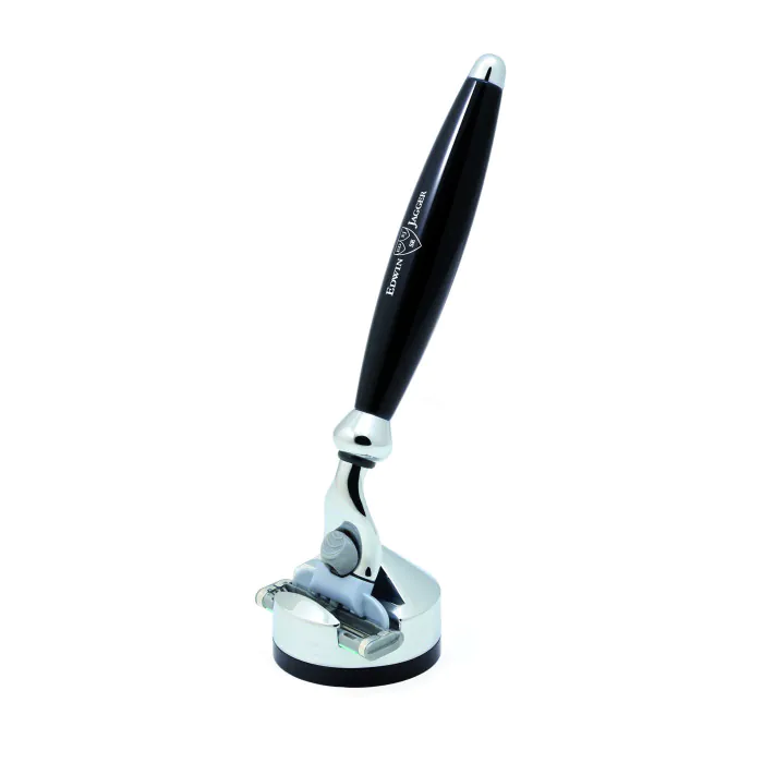 Edwin Jagger Gillette® Mach3® Or Fusion® ProGlide® Razor Shaving Set Bulbous Black 2pc