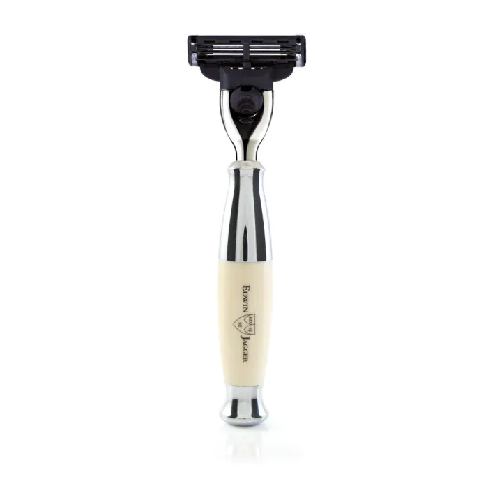 Edwin Jagger Gillette® Mach3® Razor Imitation Ivory & Chrome