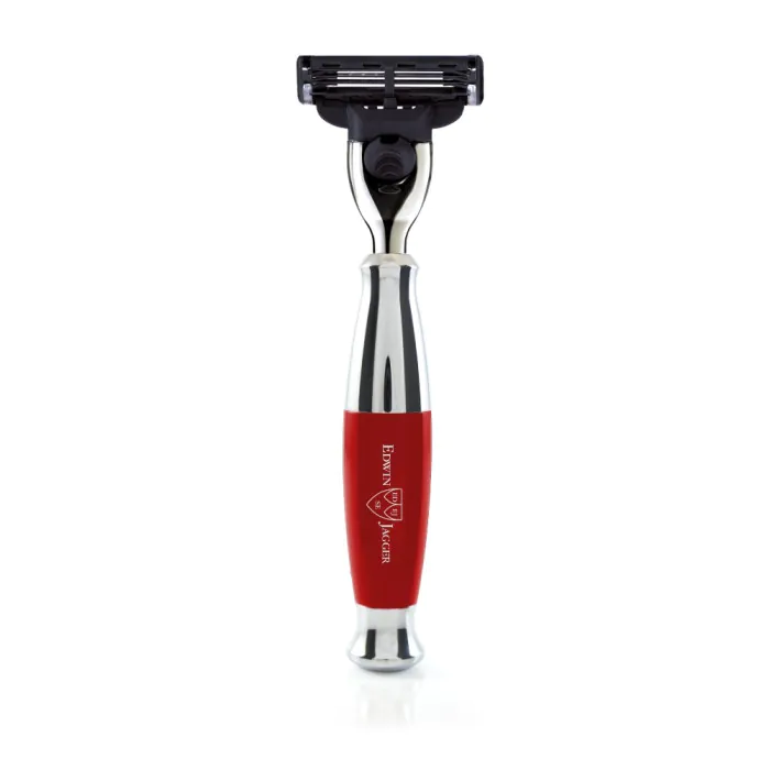Edwin Jagger Gillette® Mach3® Razor Red & Chrome