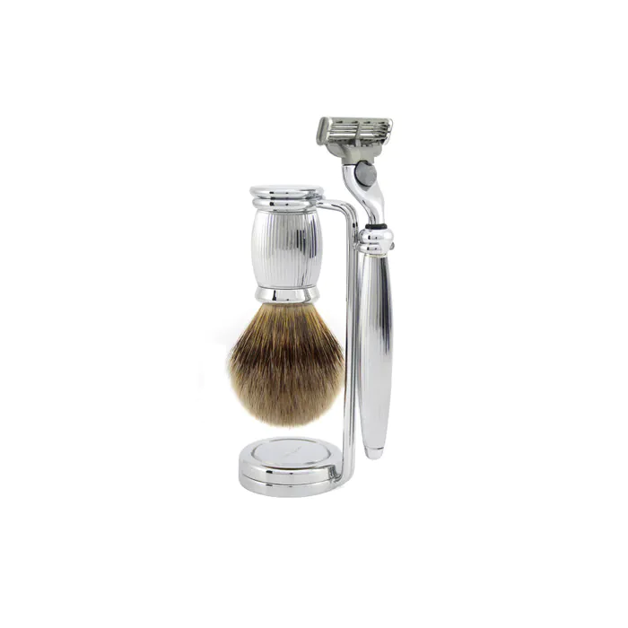 Edwin Jagger Gillette® Mach3® Razor Shaving Set Bulbous Lined 3pc