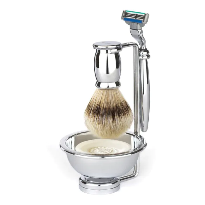 Edwin Jagger Gillette® Mach3® Razor Shaving Set Bulbous 4pc