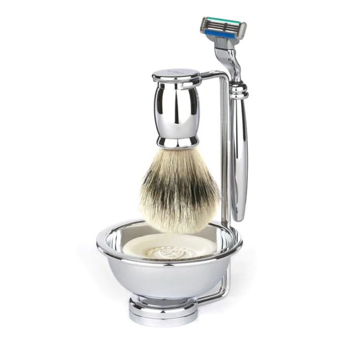 Edwin Jagger Gillette® Mach3® Razor Shaving Set Bulbous 4pc