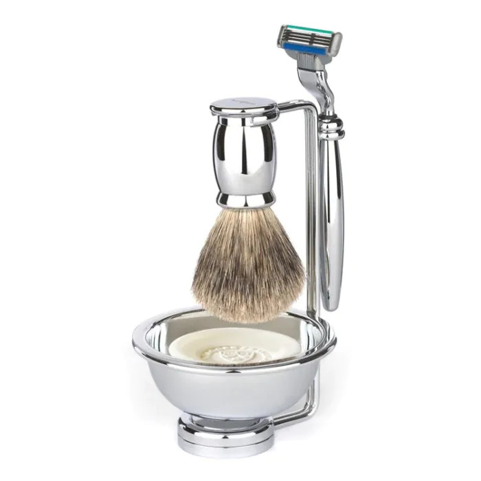 Edwin Jagger Gillette® Mach3® Razor Shaving Set Bulbous 4pc