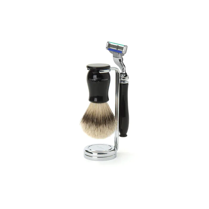Edwin Jagger Gillette® Mach3® Razor Shaving Set Chatsworth Imitation Ebony 3pc