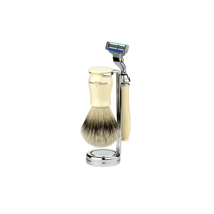 Edwin Jagger Gillette® Mach3® Razor Shaving Set Chatsworth Imitation Ivory 3pc