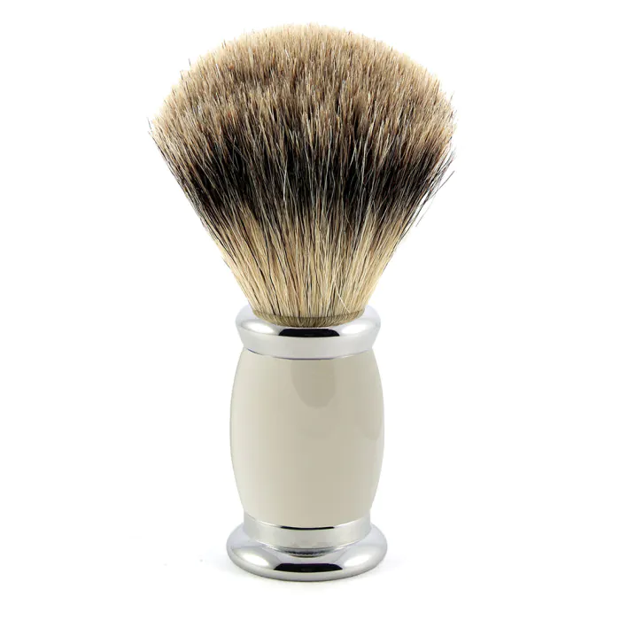 Edwin Jagger Grey Bulbous Shaving Brush (Best Badger)