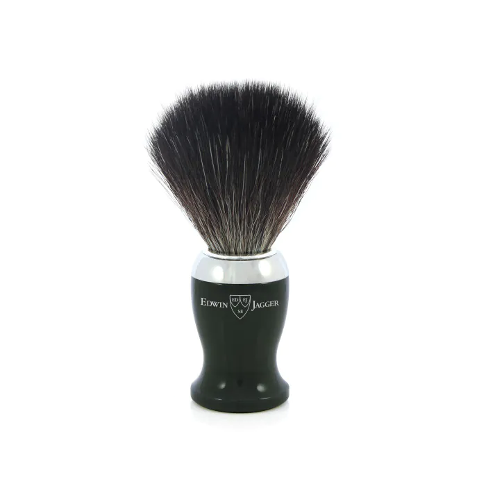 Edwin Jagger Imitation Ebony Shaving Brush (Black Synthetic)