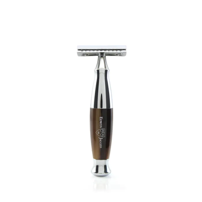 Edwin Jagger Imitation Horn & Chrome DE Safety Razor