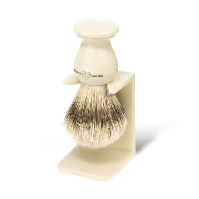 Edwin Jagger Imitation Ivory Brush Drip Stand (Small)