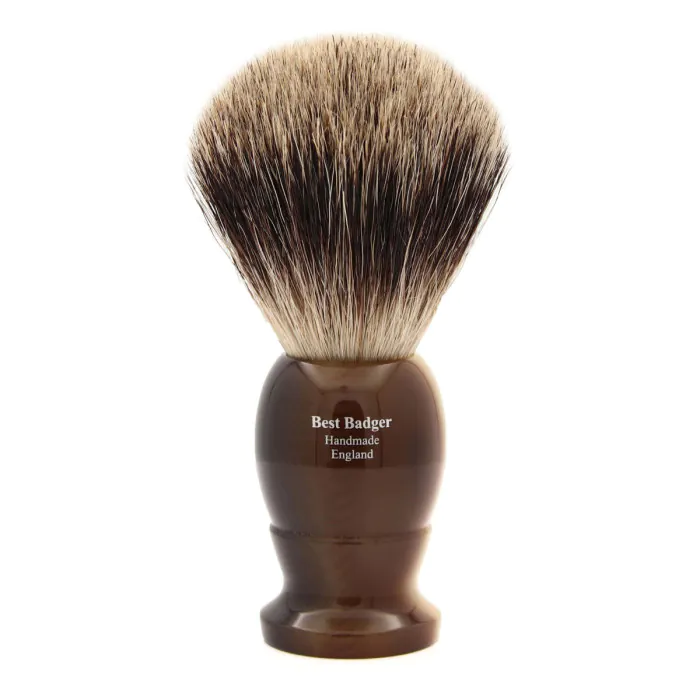 Edwin Jagger Imitation Light Horn Shaving Brush (Best Badger)