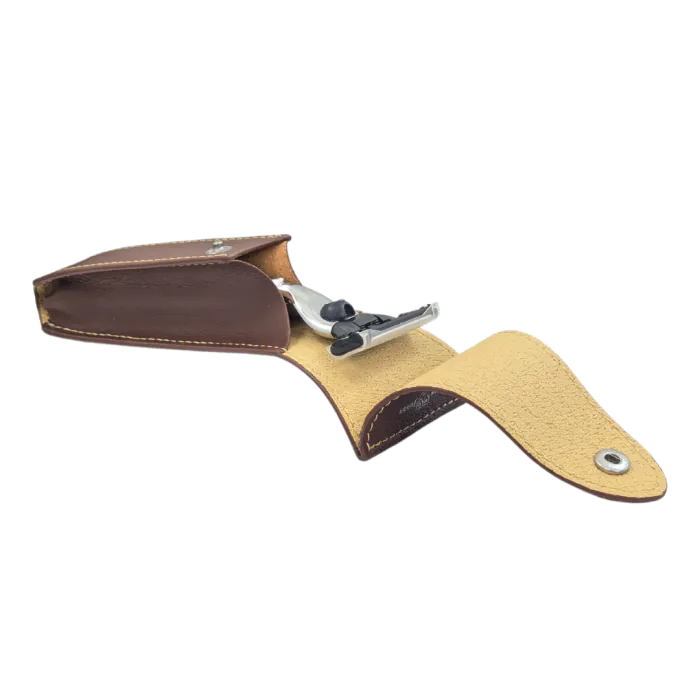 Edwin Jagger Leather Razor Case (Brown)