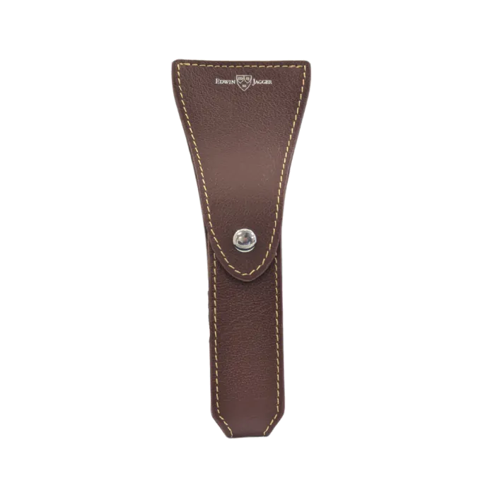 Edwin Jagger Leather Razor Case (Brown)