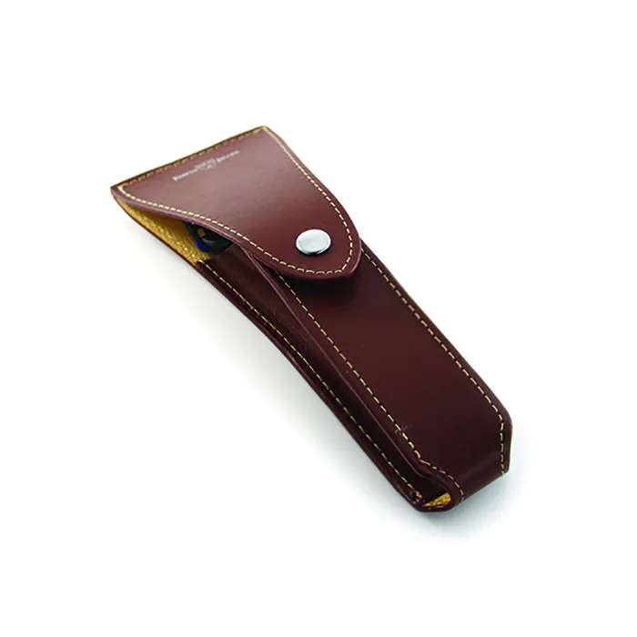 Edwin Jagger Leather Razor Case (Brown)