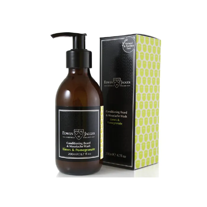 Edwin Jagger Limes & Pomegranate Beard & Moustache Wash 200ml