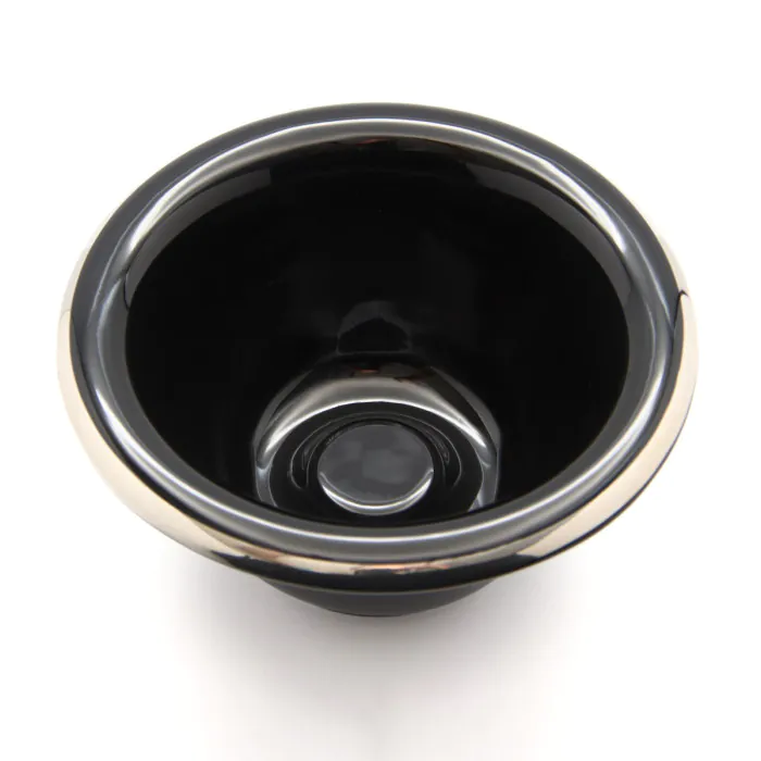 Edwin Jagger Porcelain Black Shaving Bowl