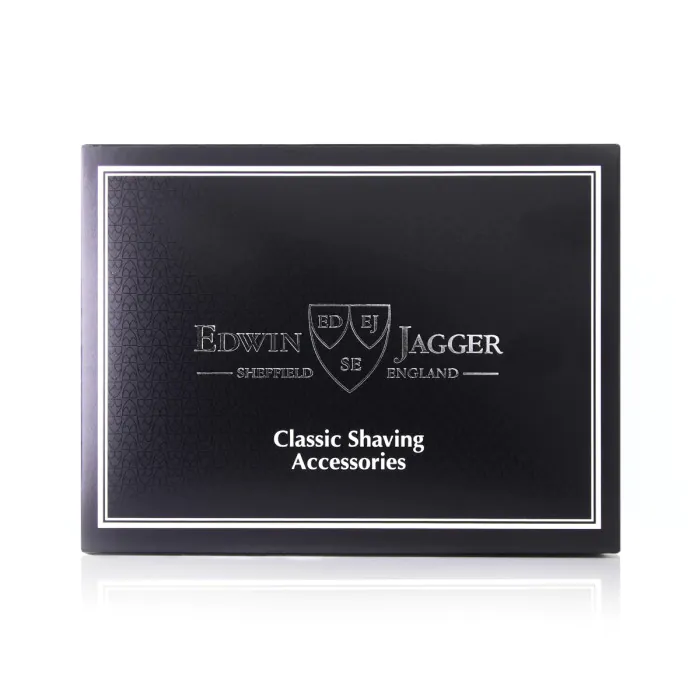 Edwin Jagger Porcelain Black Shaving Bowl (Handle)