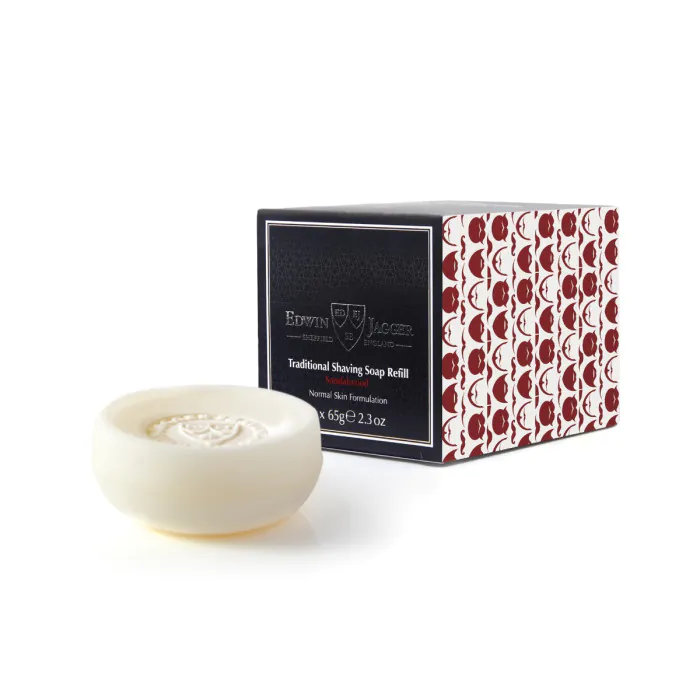 Edwin Jagger Sandalwood Shaving Soap Refill 65g (3 Pack)