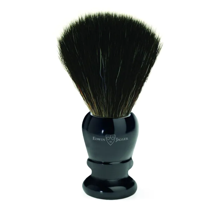 Edwin Jagger Shaving Brush Imitation Ebony (Black Synthetic)