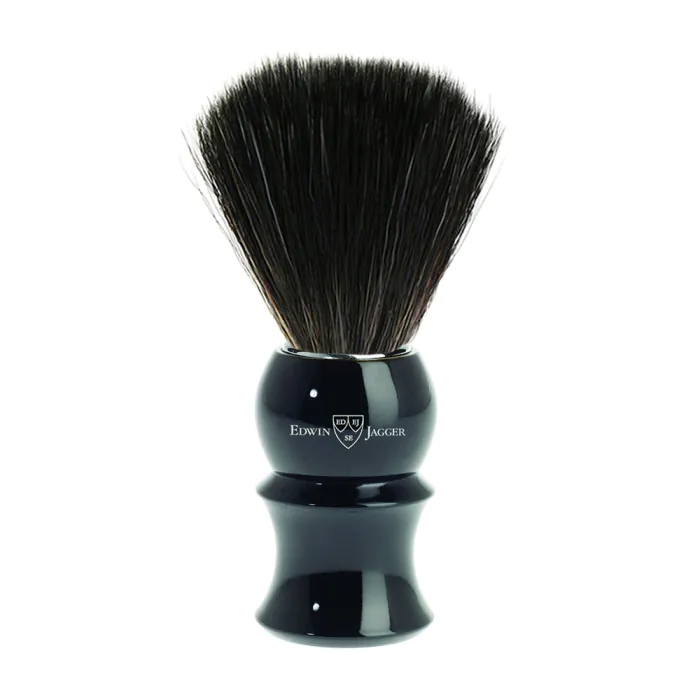 Edwin Jagger Shaving Brush Imitation Ebony (Black Synthetic)