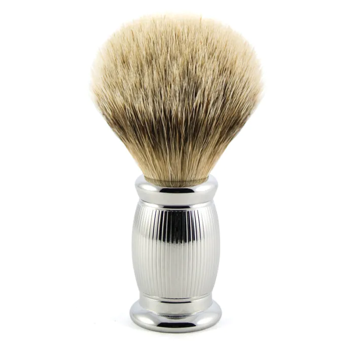 Edwin Jagger Silvertip Badger Shaving Brush Bulbous Lined