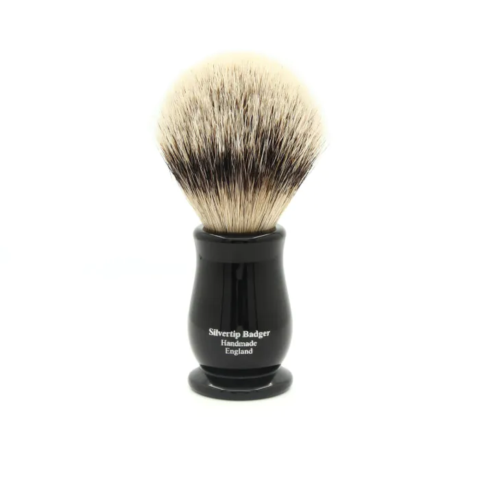 Edwin Jagger Silvertip Badger Shaving Brush Chatsworth Imitation Ebony