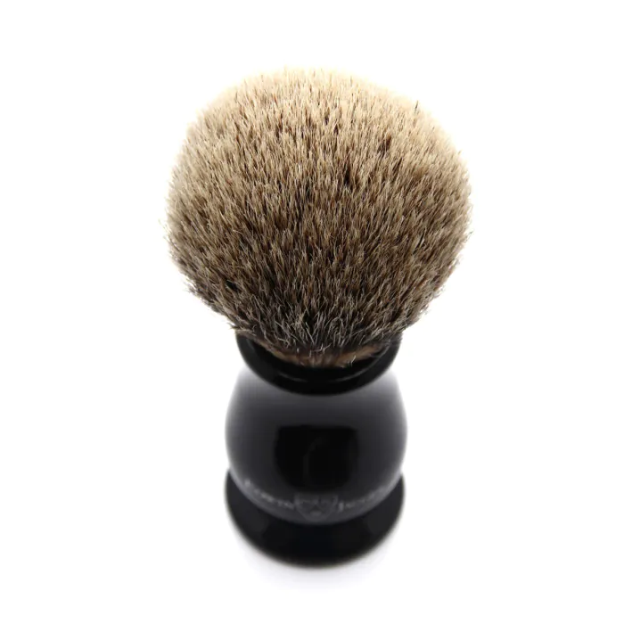 Edwin Jagger Silvertip Badger Shaving Brush Chatsworth Imitation Ebony