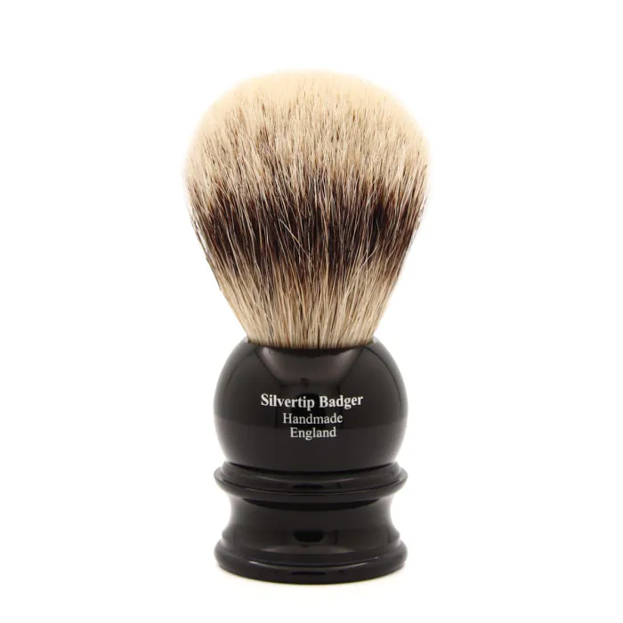 Edwin Jagger Silvertip Badger Shaving Brush Imitation Ebony