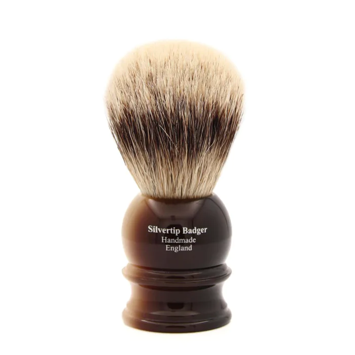 Edwin Jagger Silvertip Badger Shaving Brush Imitation Light Horn