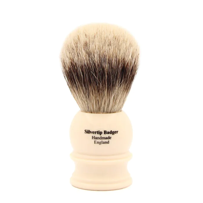 Edwin Jagger Silvertip Badger Shaving Brush Imitation Ivory