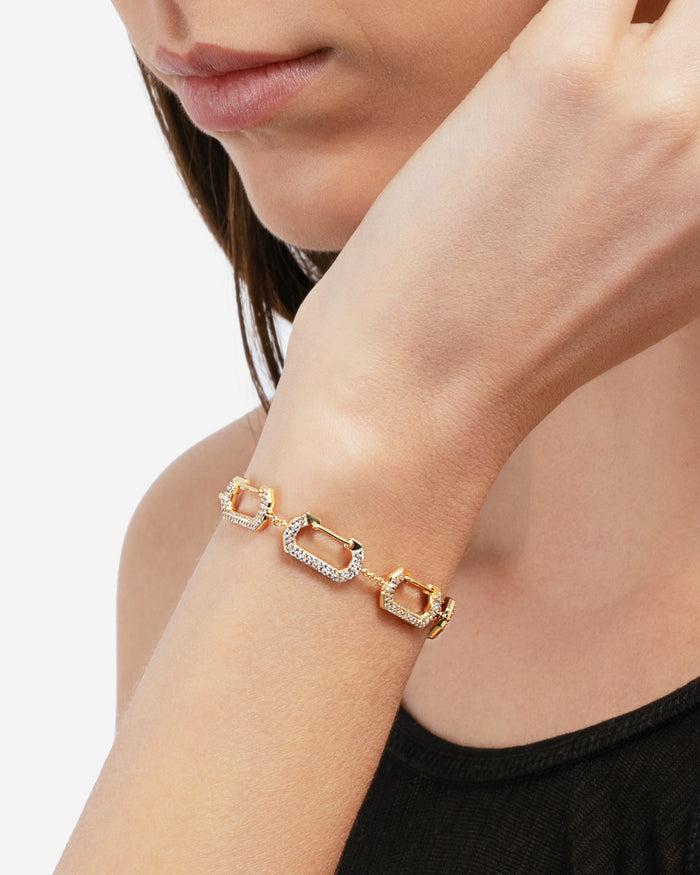 Eéra Chiara Link Bracelet Full Pavé New