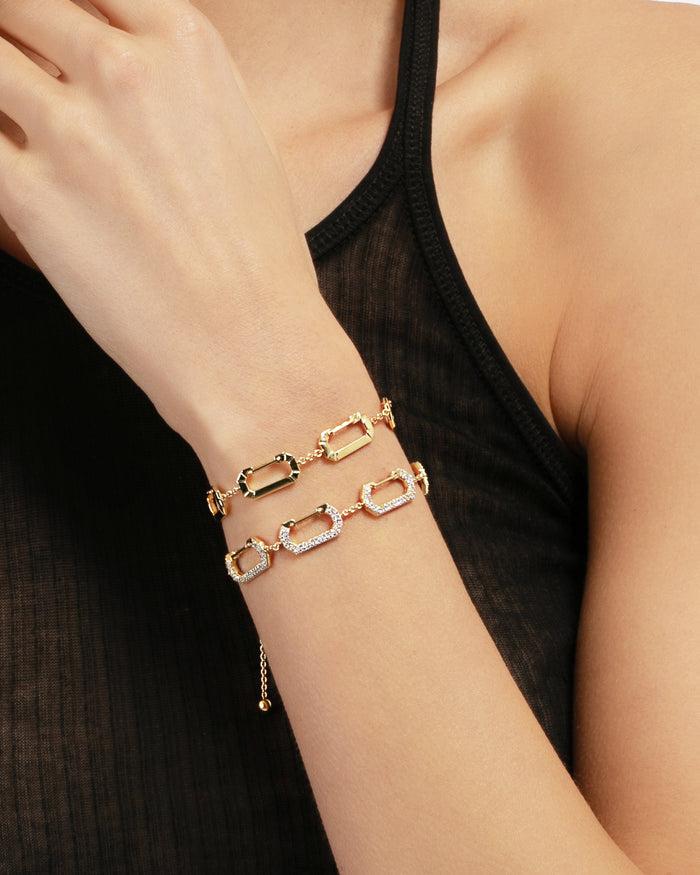 Eéra Chiara Link Bracelet Full Pavé New