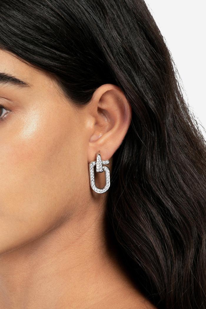 Eéra Mega Reine Full Pavé Earrings PRE-ORDER