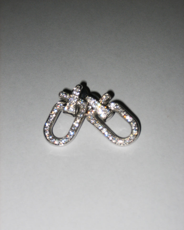 Eéra Mega Reine Full Pavé Earrings PRE-ORDER