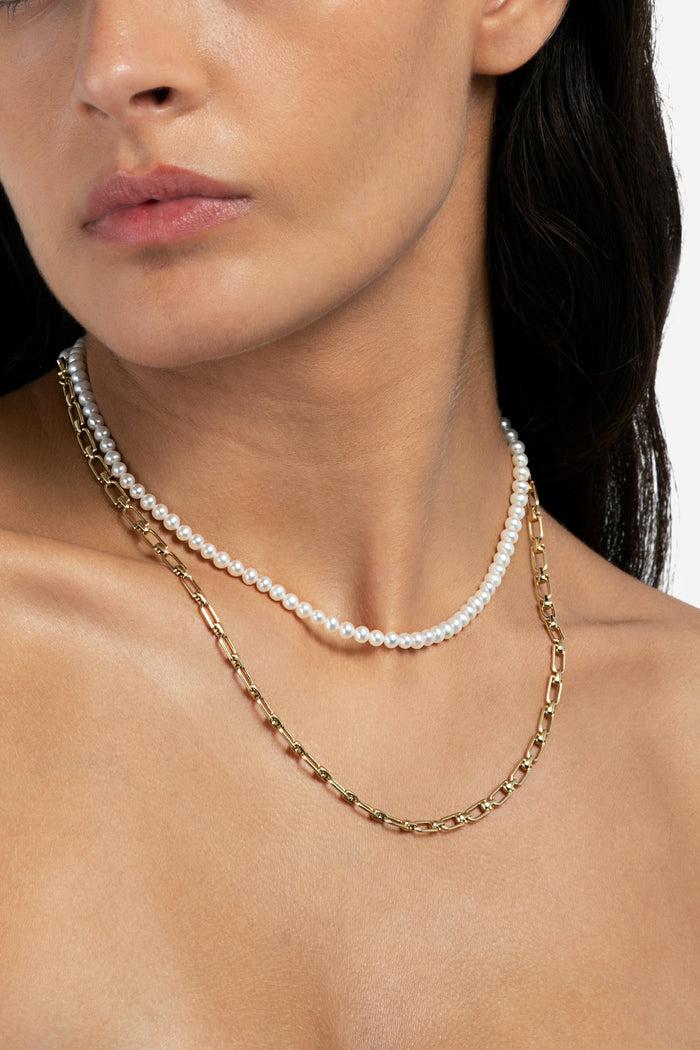 Eéra Reine Double Pearl Necklace