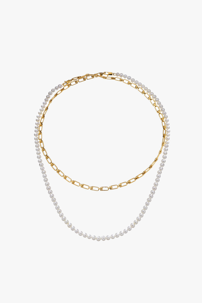 eéra Reine Double Pearl Necklace